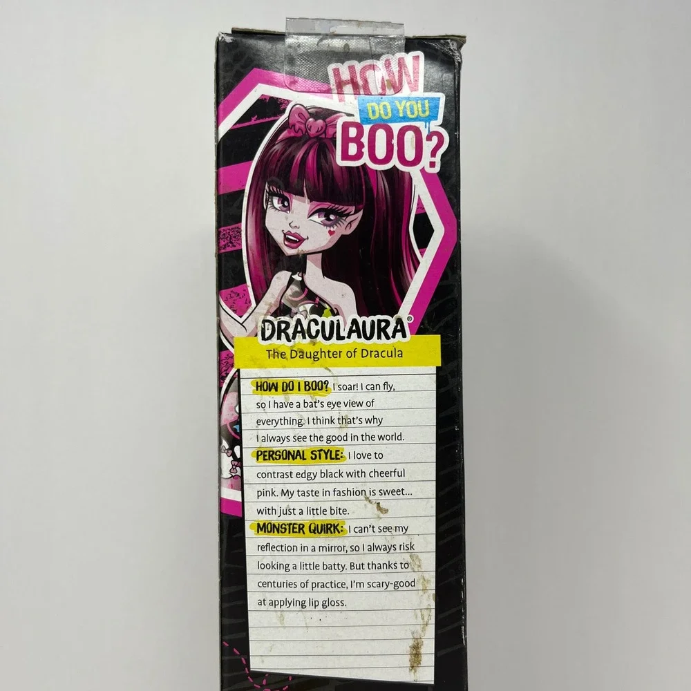 Monster High Draculaura Doll How Do You Boo 2015 Daughter of Dracula Figure